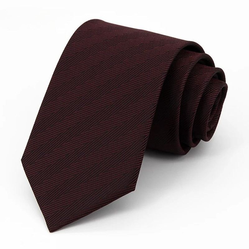 [AJ-MAN'S] BURGUNDY STRIPE TIE