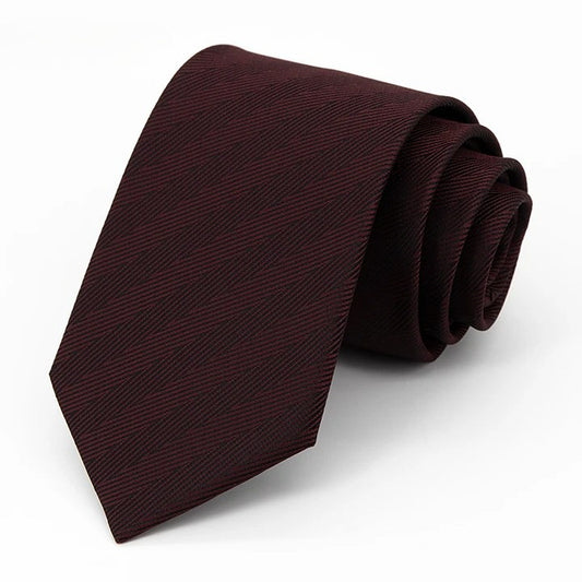 [AJ-MAN'S] BURGUNDY STRIPE TIE