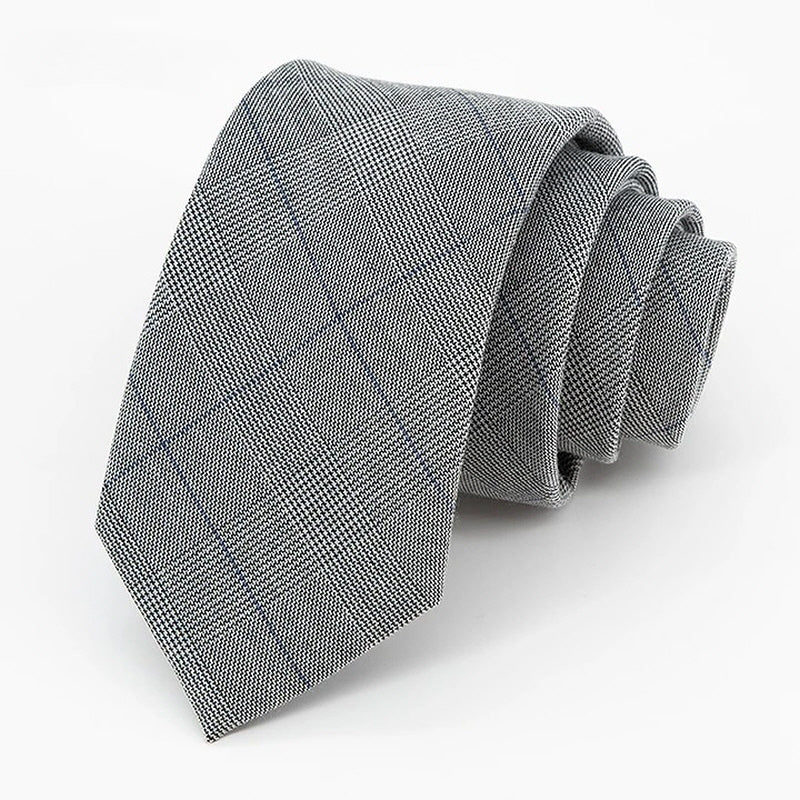 [AJ-MAN'S] GRAY GLENCHECK CLASSIC TIE