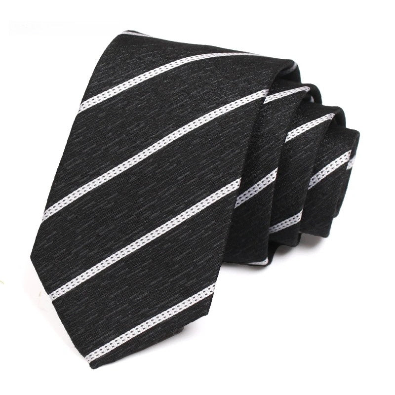 [AJ-MAN'S] BLACK STRIPE TIE