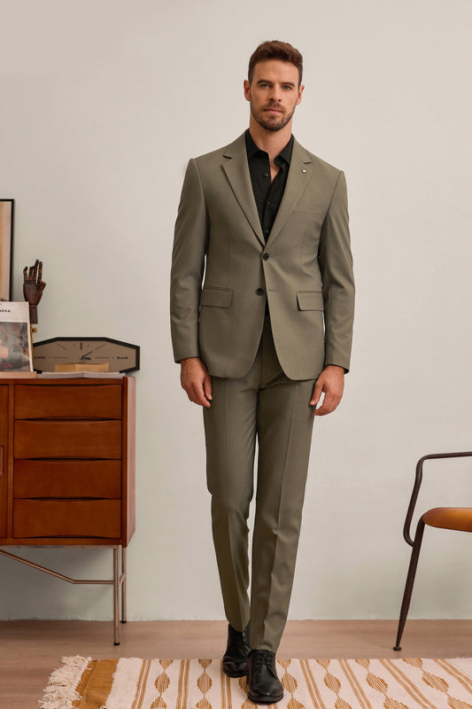 [AJ-MAN'S] REGULAR FIT BROWN SUITS