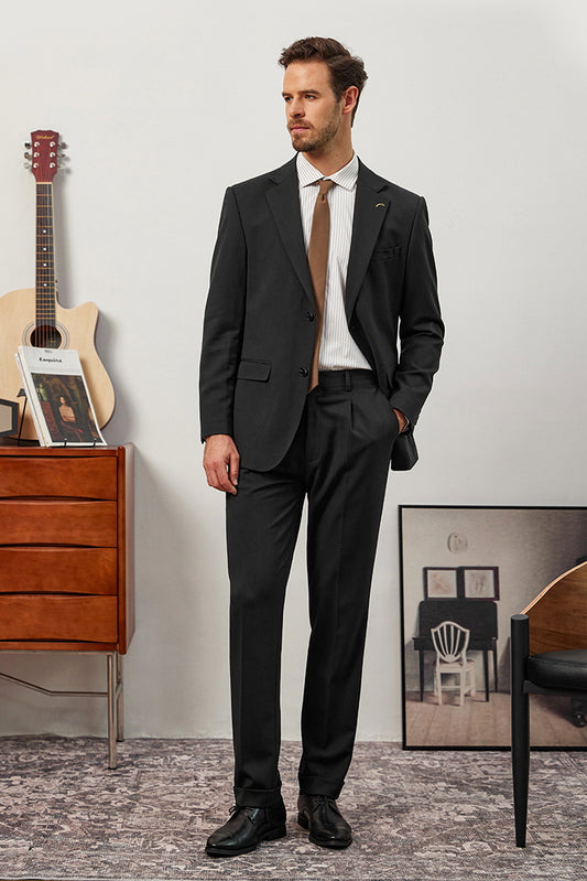 [AJ-MAN'S] REGULAR FIT BLACK SUITS