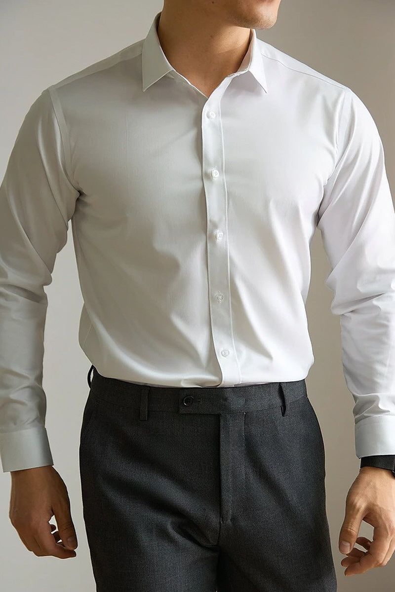 [AJ-MAN'S] PREMIUM WHITE FORMAL SHIRT