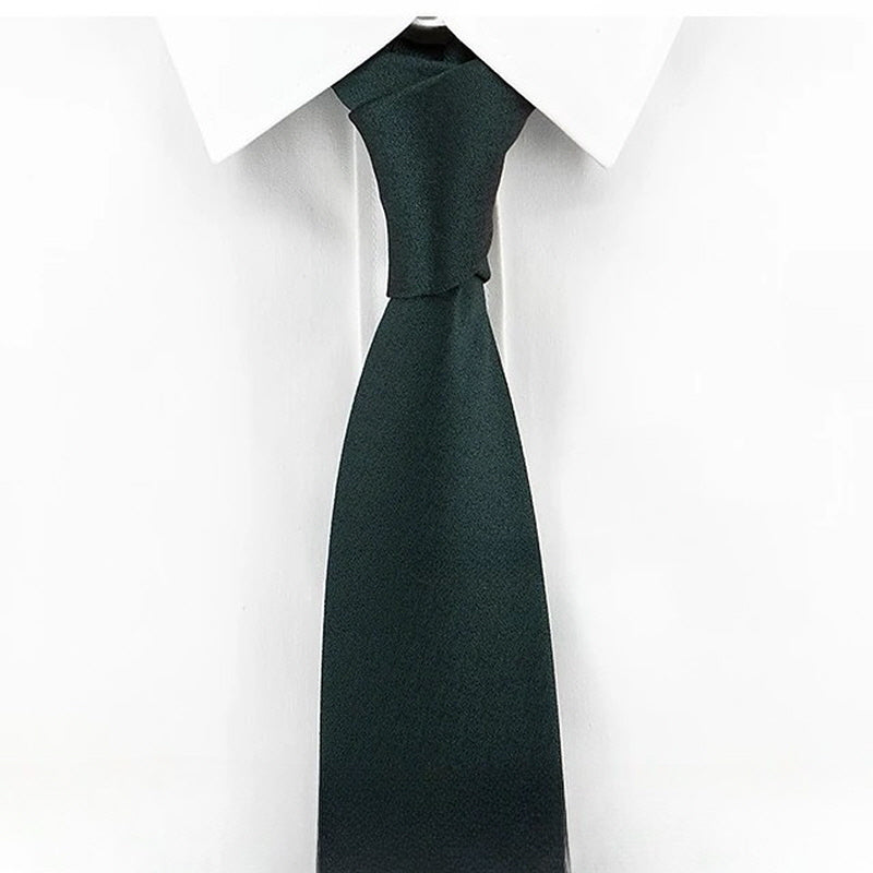 [AJ-MAN'S] DARK GREEN SOLID TIE