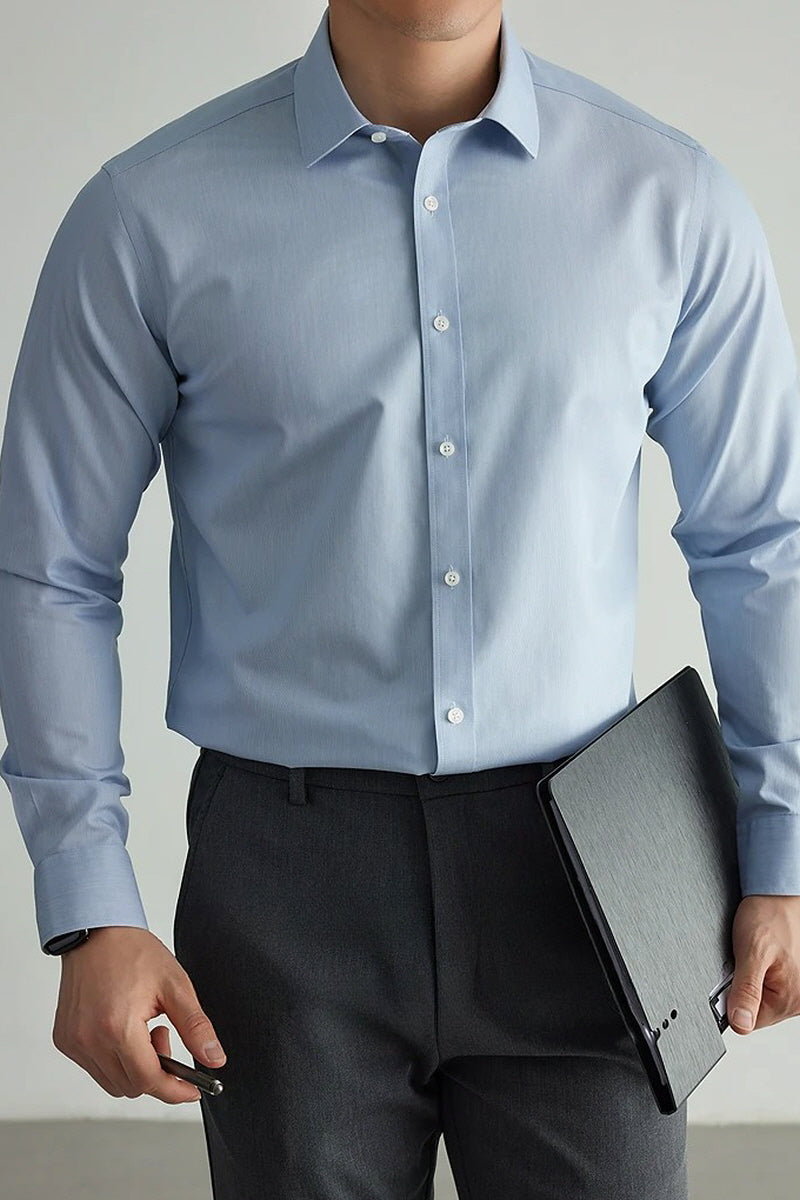 [AJ-MAN'S] PREMIUM LIGHT BLUE FORMAL SHIRT
