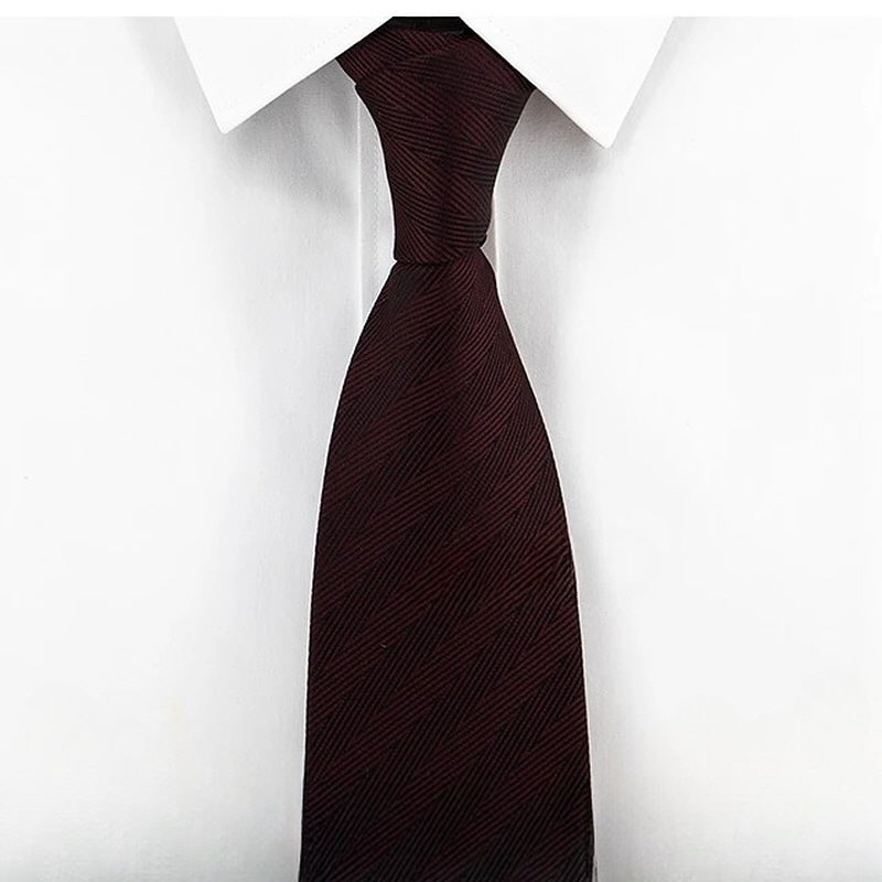 [AJ-MAN'S] BURGUNDY STRIPE TIE