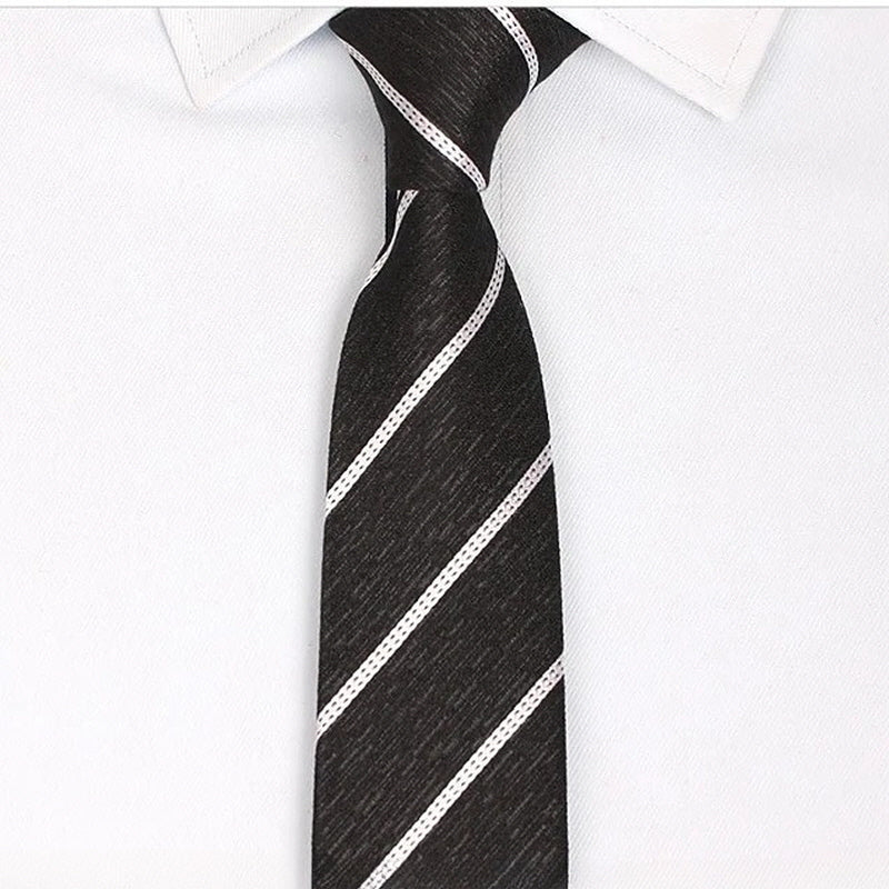 [AJ-MAN'S] BLACK STRIPE TIE