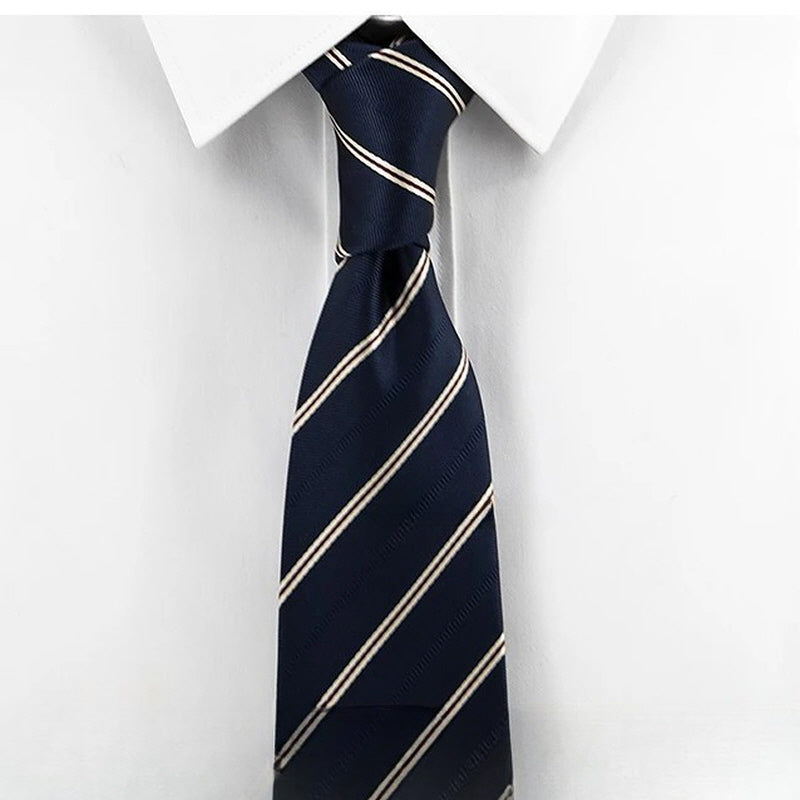 [AJ-MAN'S] DARK BLUE STRIPE TIE