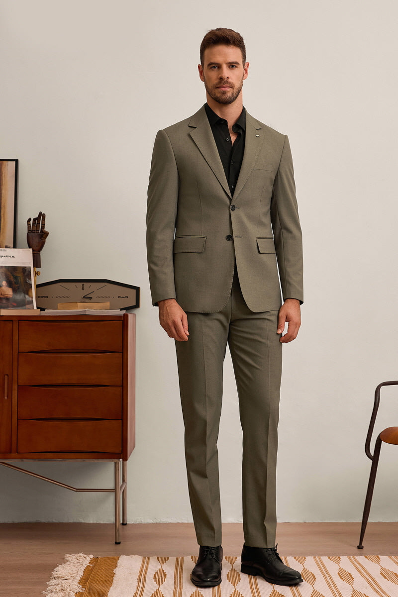 [AJ-MAN'S] REGULAR FIT BROWN SUITS