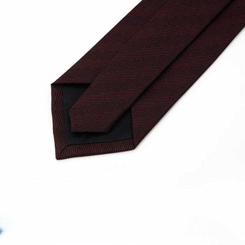 [AJ-MAN'S] BURGUNDY STRIPE TIE