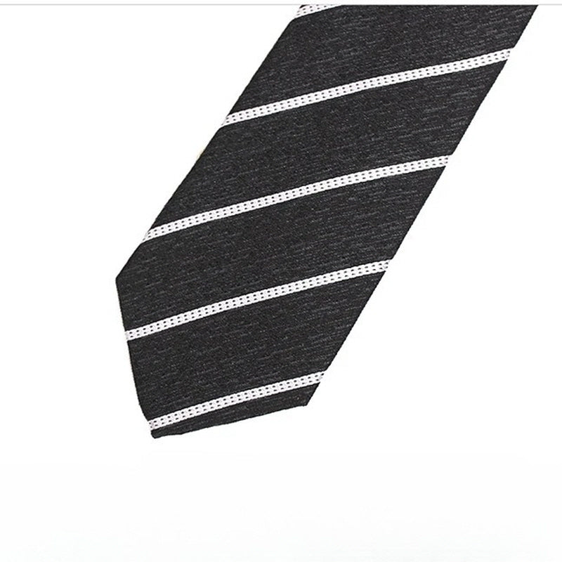 [AJ-MAN'S] BLACK STRIPE TIE