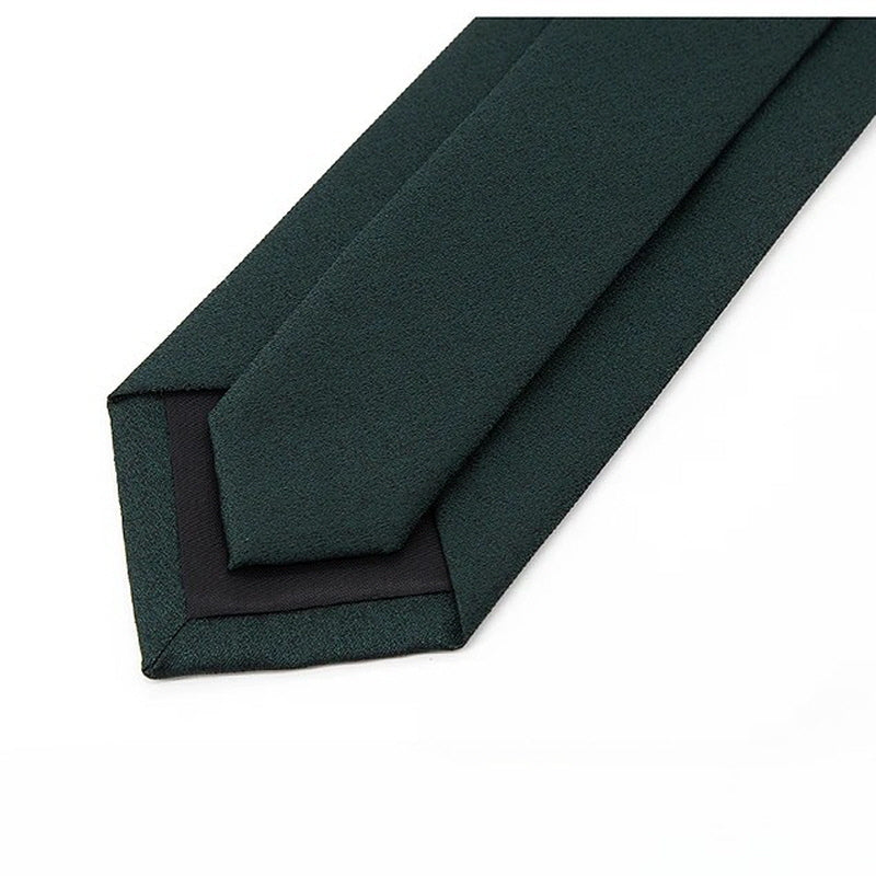 [AJ-MAN'S] DARK GREEN SOLID TIE