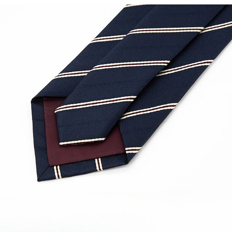 [AJ-MAN'S] DARK BLUE STRIPE TIE