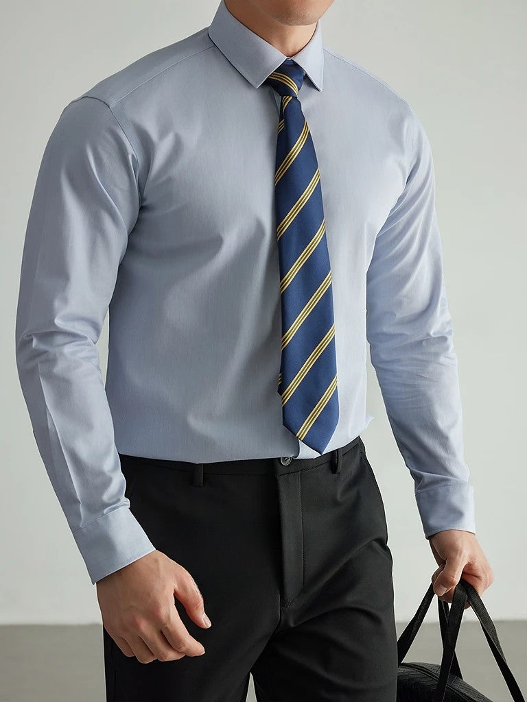 [AJ-MAN'S] PREMIUM LIGHT BLUE FORMAL SHIRT