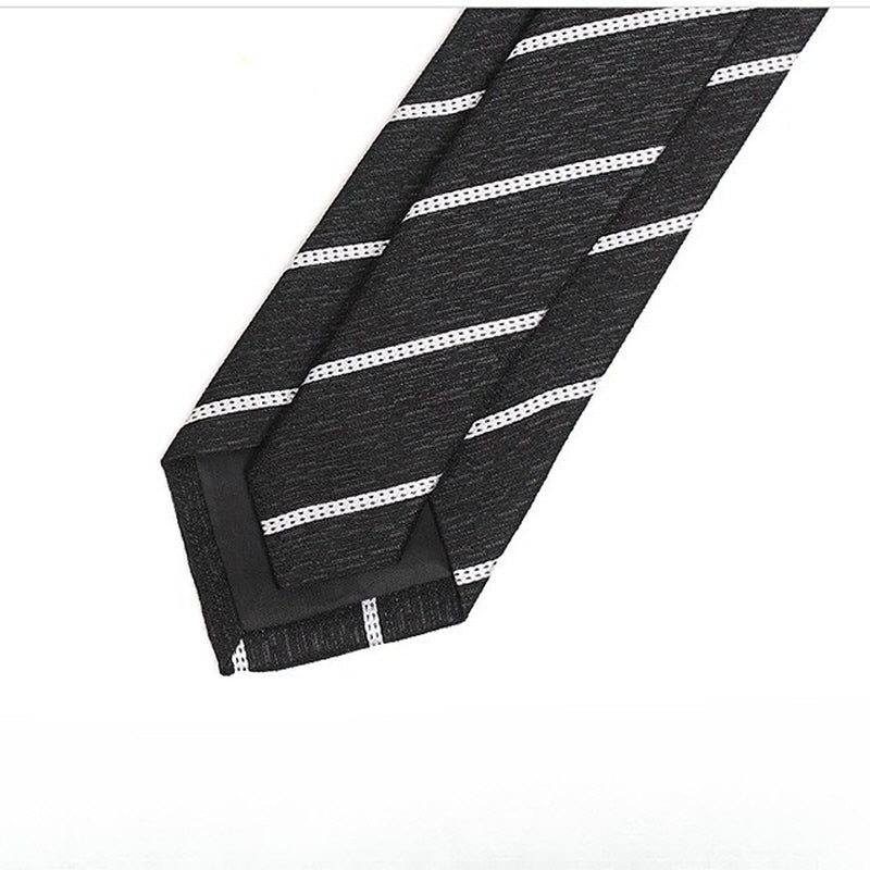 [AJ-MAN'S] BLACK STRIPE TIE