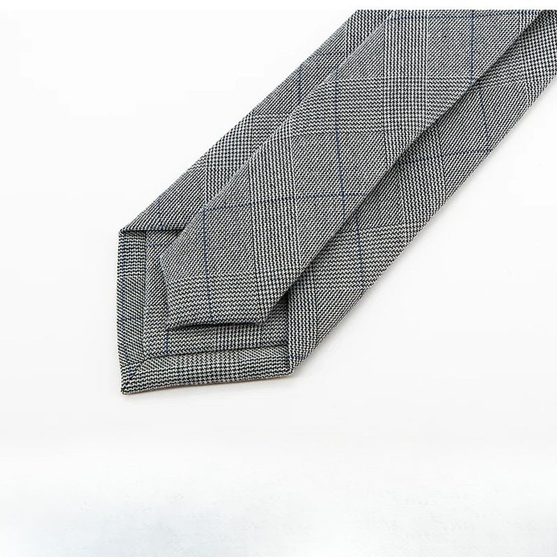 [AJ-MAN'S] GRAY GLENCHECK CLASSIC TIE