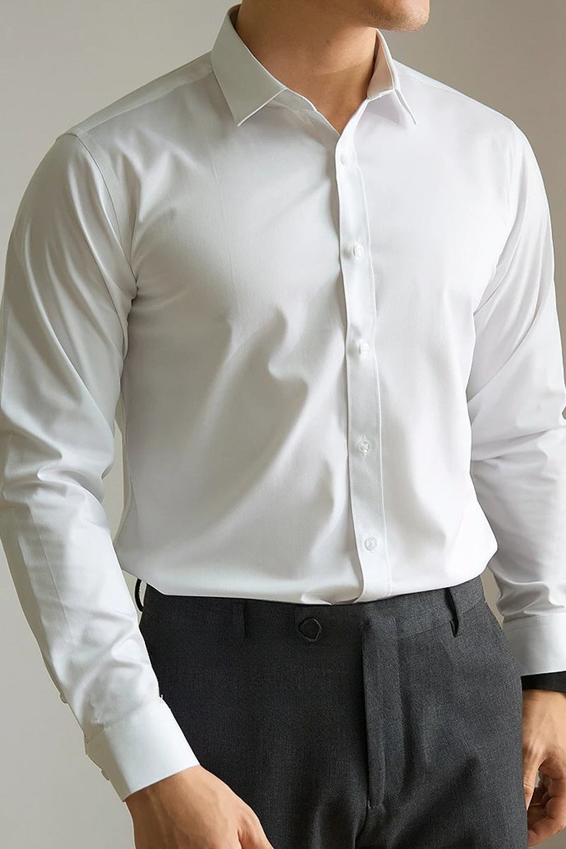 [AJ-MAN'S] PREMIUM WHITE FORMAL SHIRT