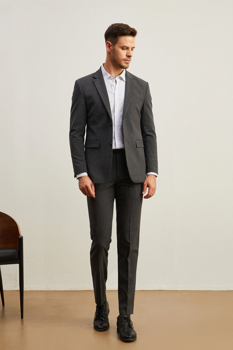 [AJ-MAN'S] REGULAR FIT DARK GRAY SUITS