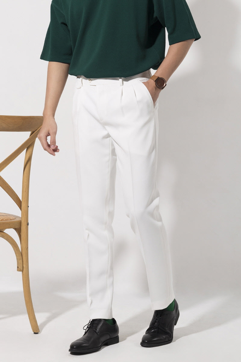 [AJ-MAN'S] SIGNATURE WHITE PANTS
