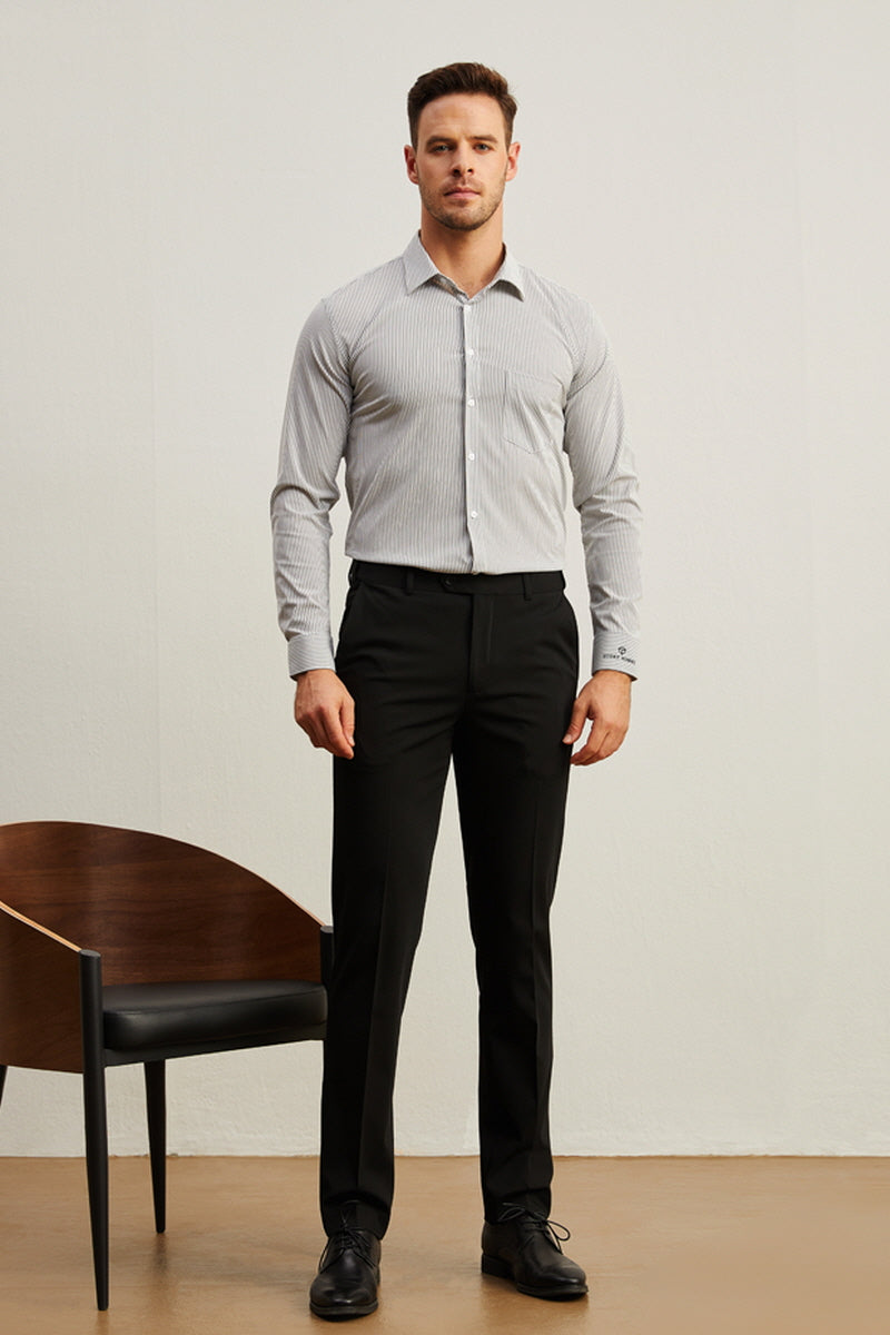 [AJ-MAN'S] REGULAR FIT BLACK SUITS (DOUBLE BOTTON)