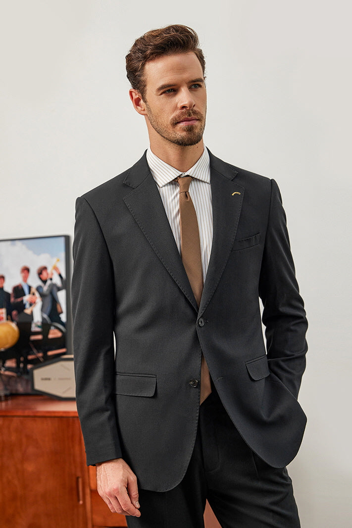 [AJ-MAN'S] REGULAR FIT BLACK SUITS