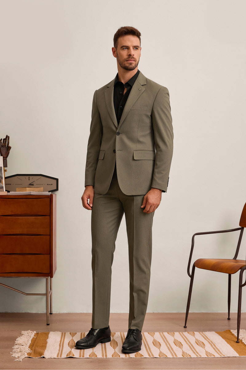 [AJ-MAN'S] REGULAR FIT BROWN SUITS