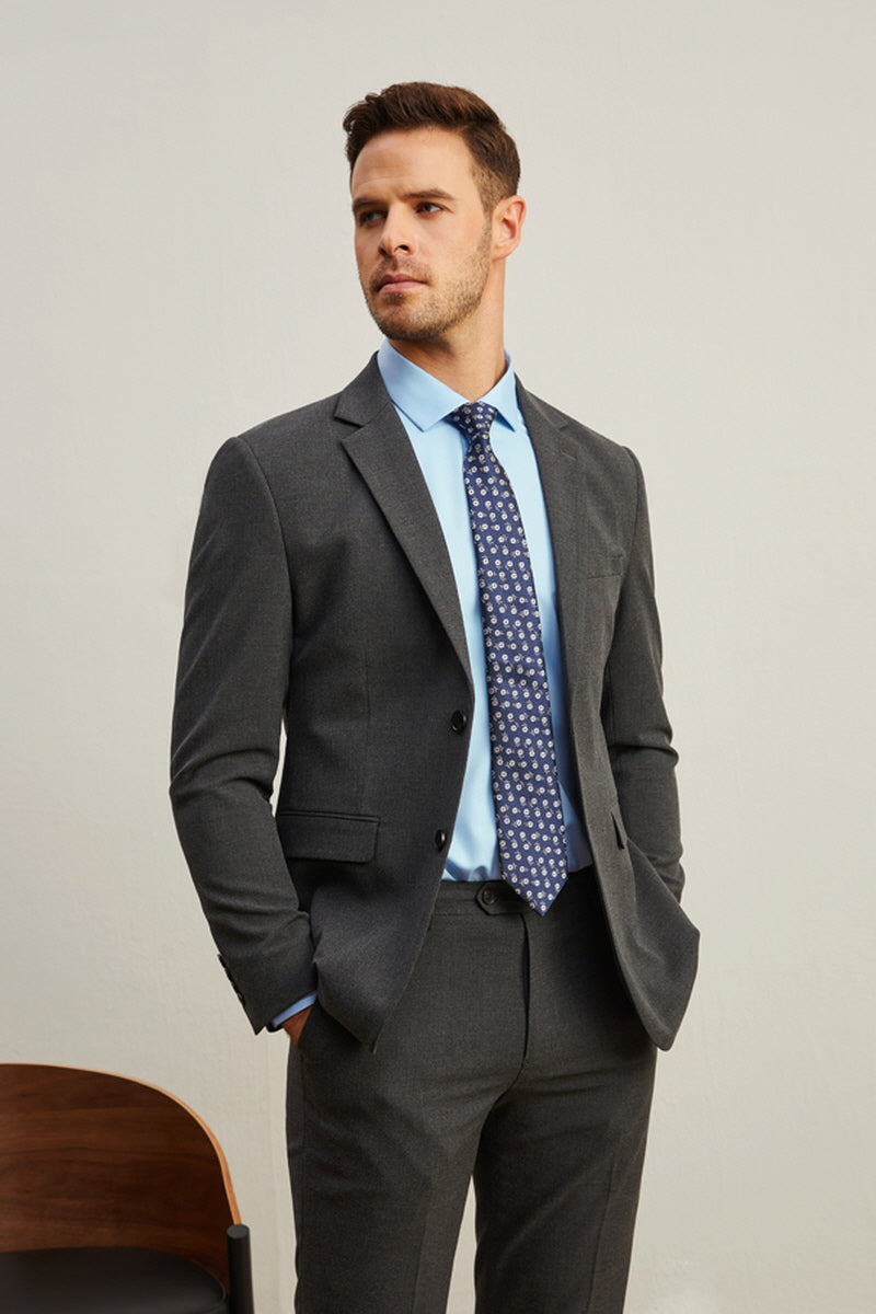 [AJ-MAN'S] REGULAR FIT DARK GRAY SUITS