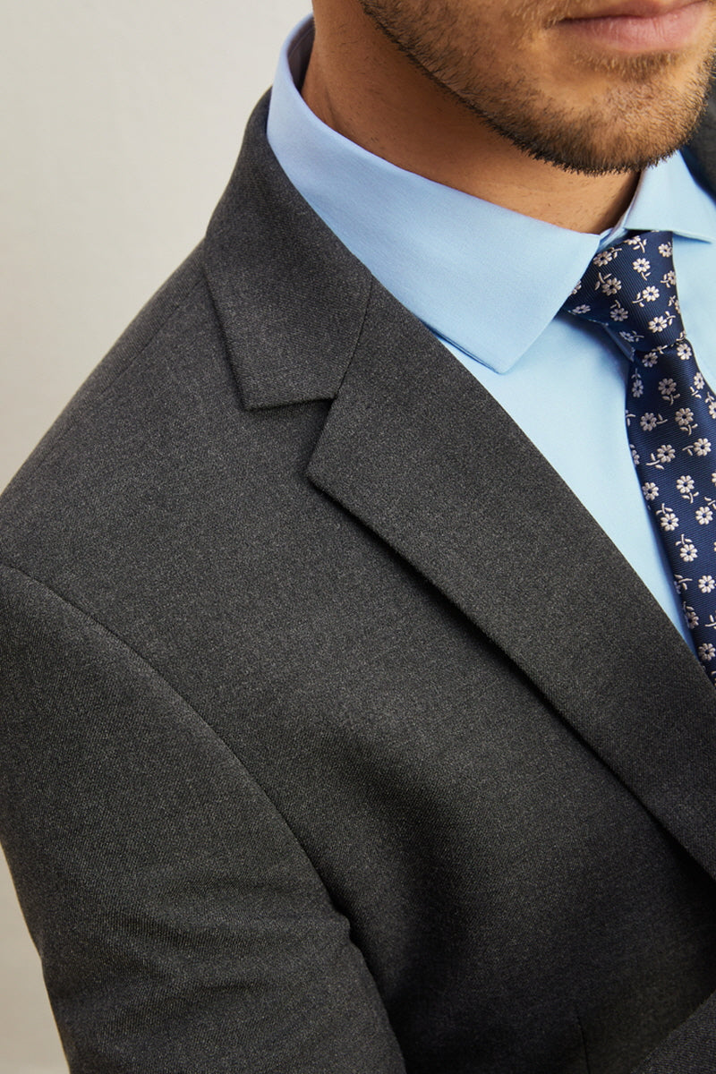 [AJ-MAN'S] REGULAR FIT DARK GRAY SUITS