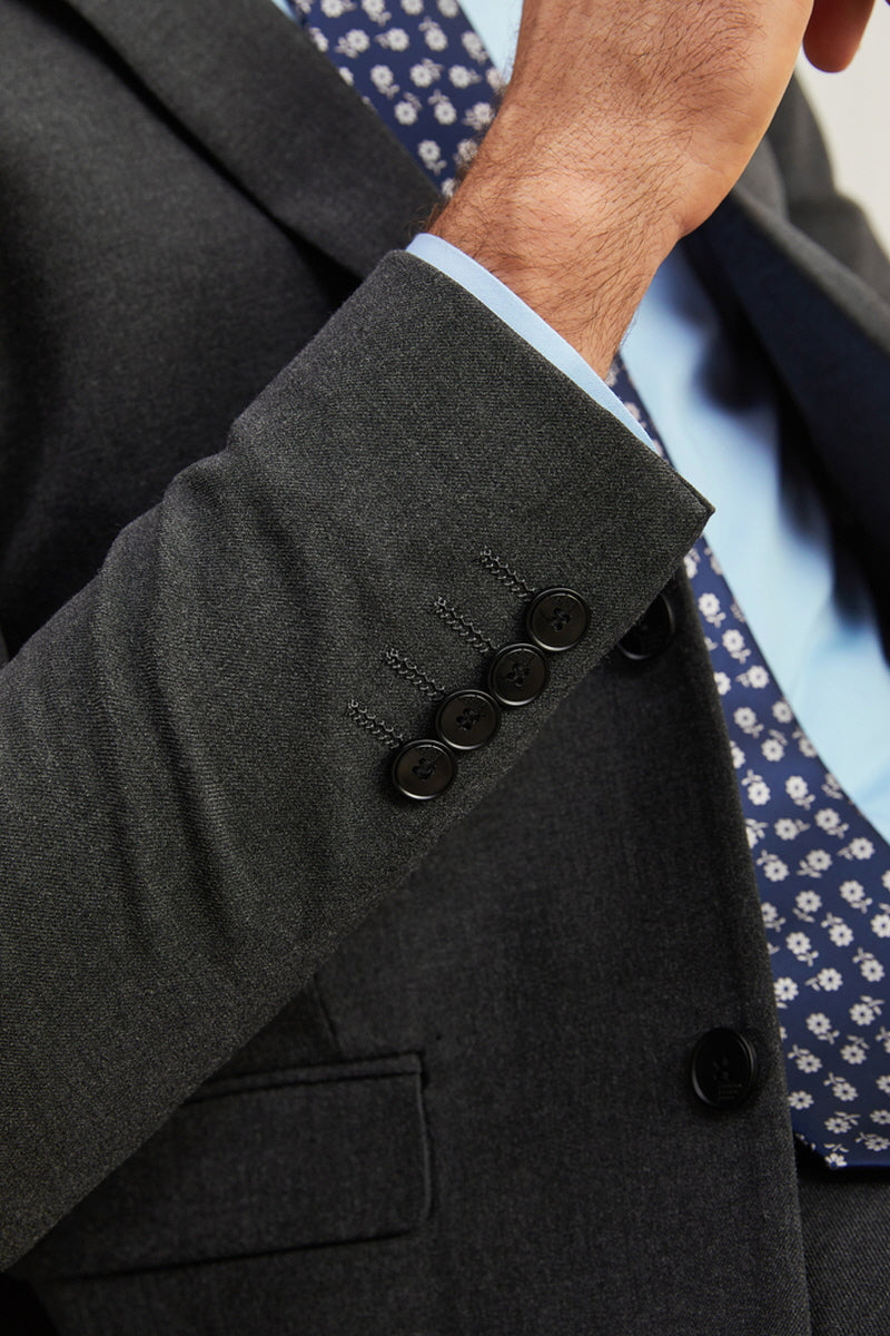 [AJ-MAN'S] REGULAR FIT DARK GRAY SUITS
