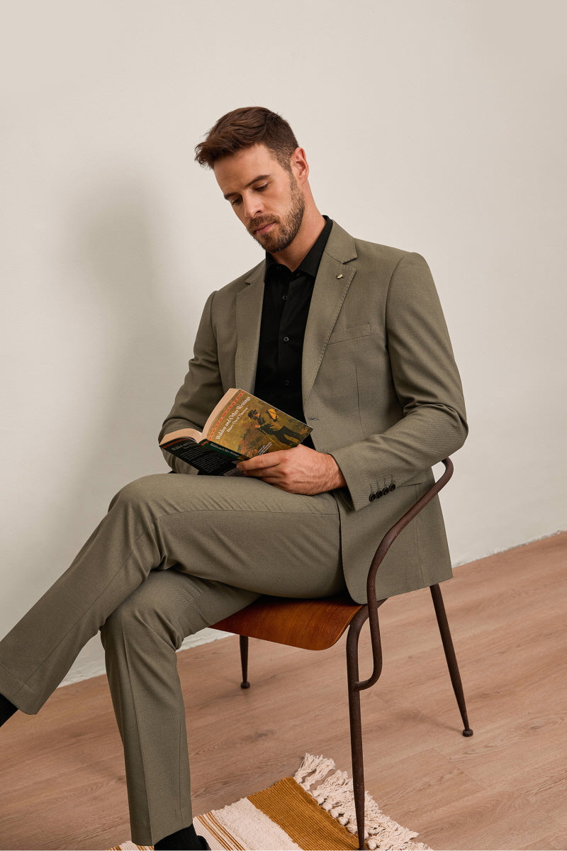 [AJ-MAN'S] REGULAR FIT BROWN SUITS