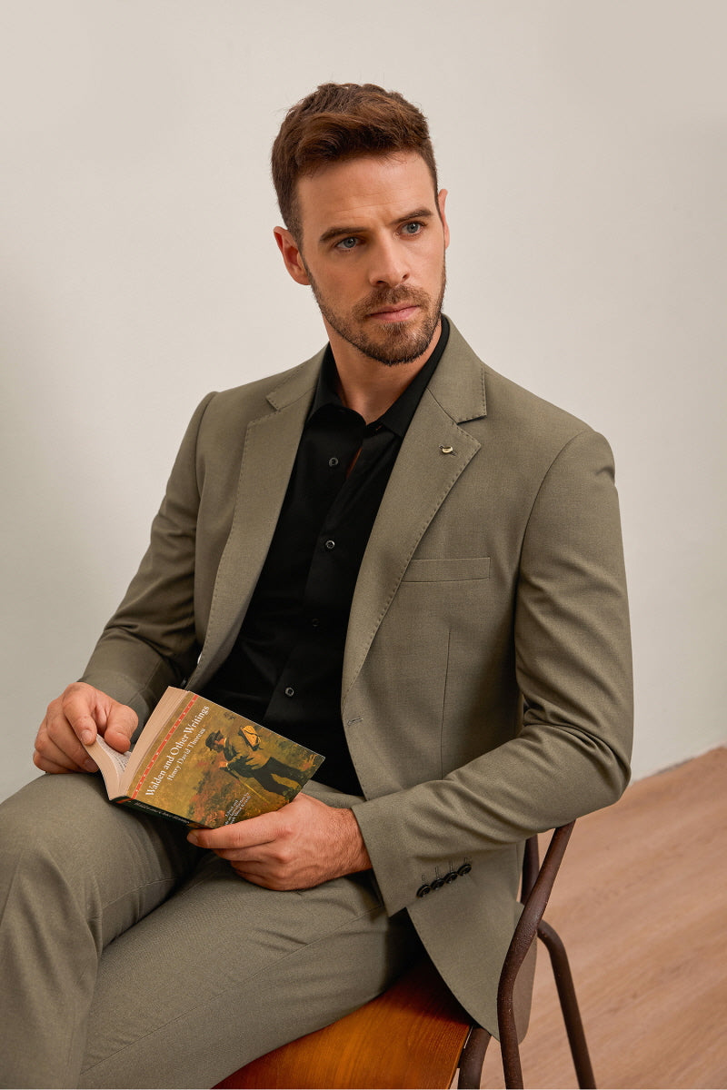 [AJ-MAN'S] REGULAR FIT BROWN SUITS