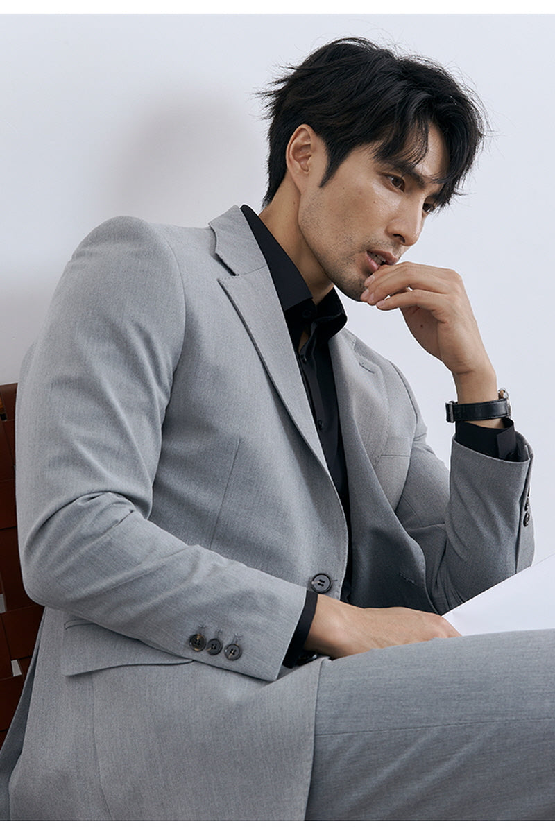 [AJ-MAN'S] LIGHT GRAY SIGNATURE JACKET