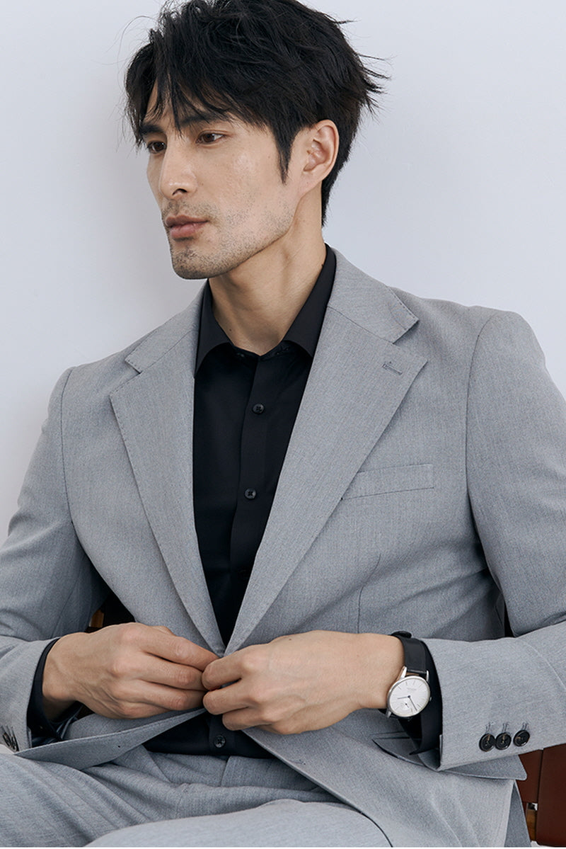 [AJ-MAN'S] LIGHT GRAY SIGNATURE JACKET