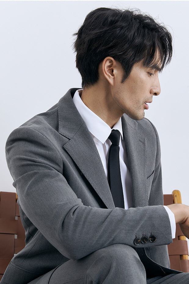 [AJ-MAN'S] GRAY SIGNATURE JACKET