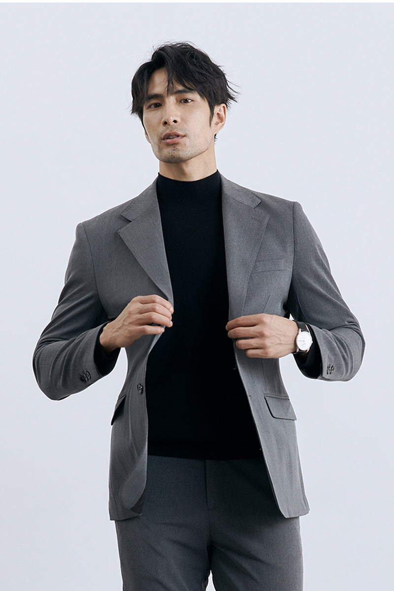 [AJ-MAN'S] GRAY SIGNATURE JACKET