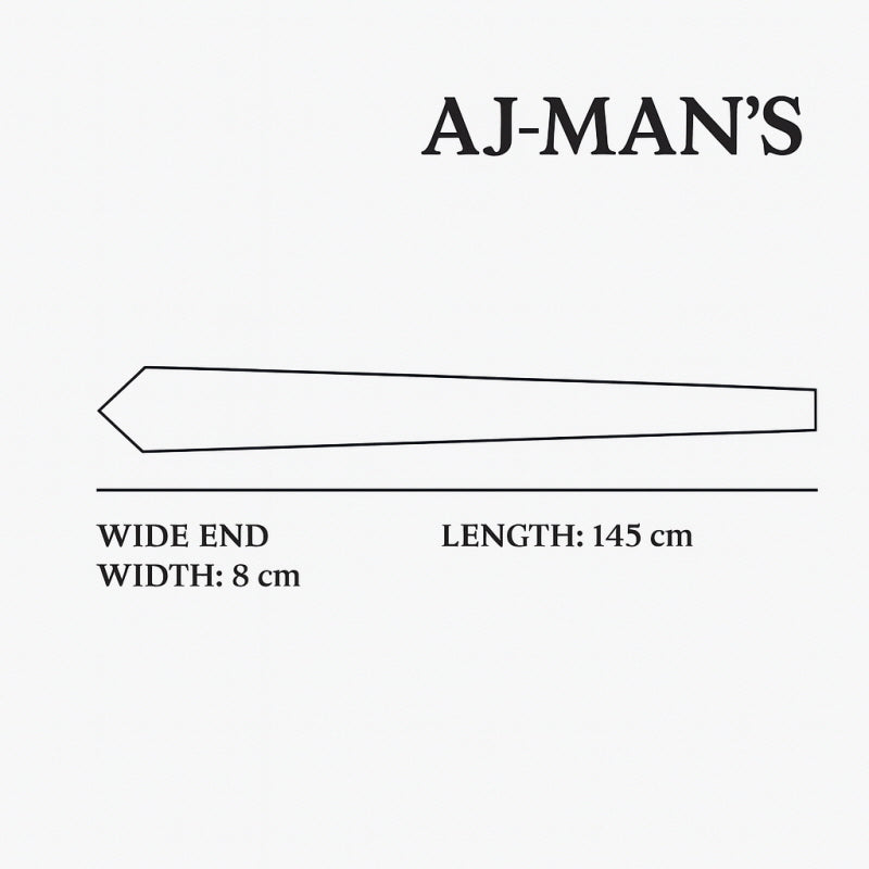 [AJ-MAN'S] BLACK STRIPE TIE
